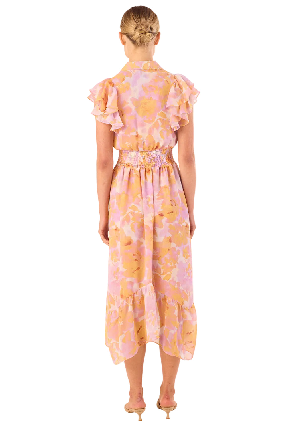 Bloomwater Ruffle Midi Dress