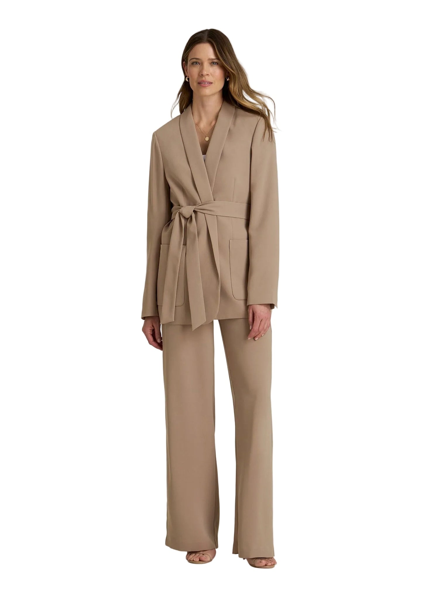Crepe Wrap Blazer