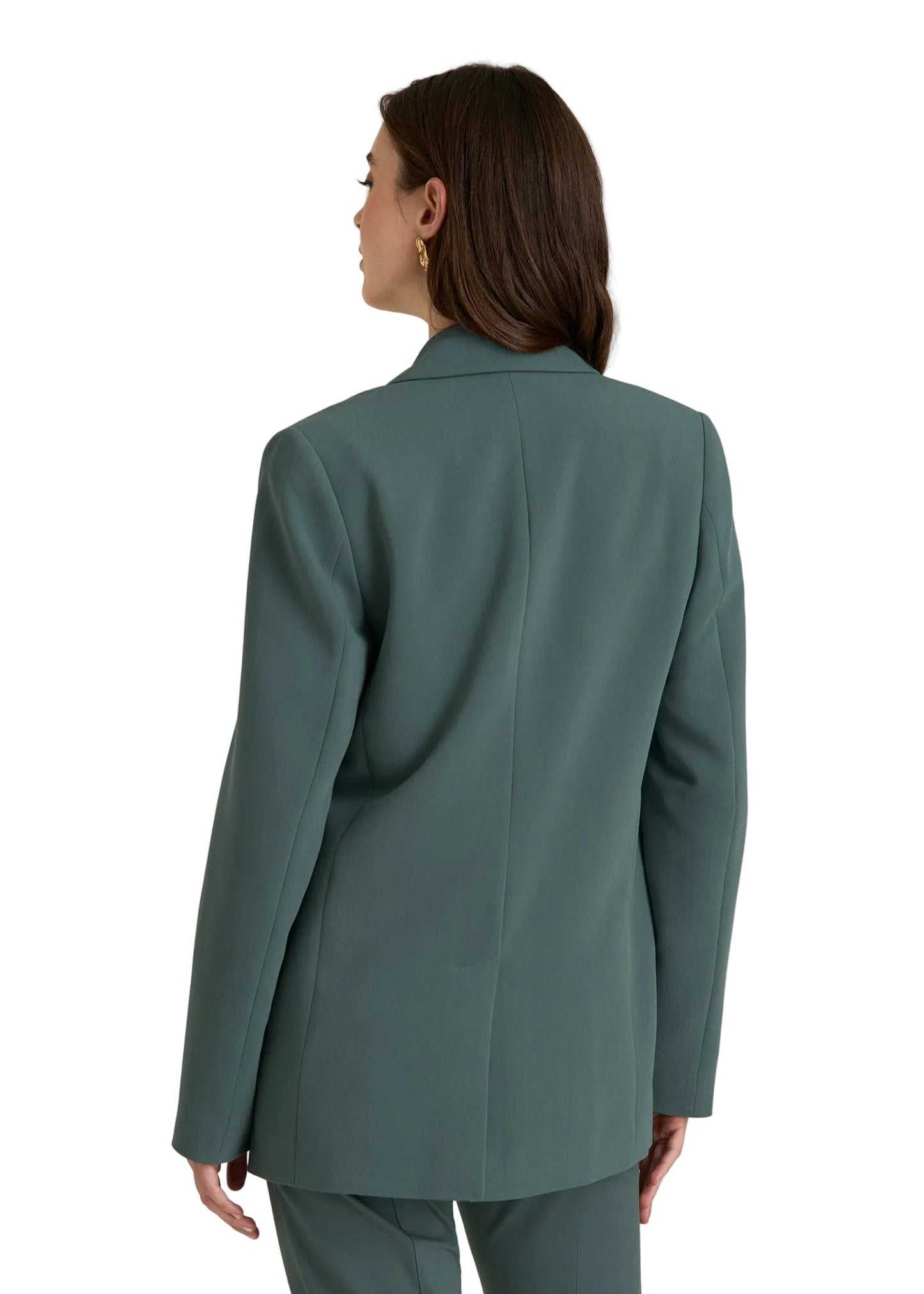 Relaxed Single-Button Blazer