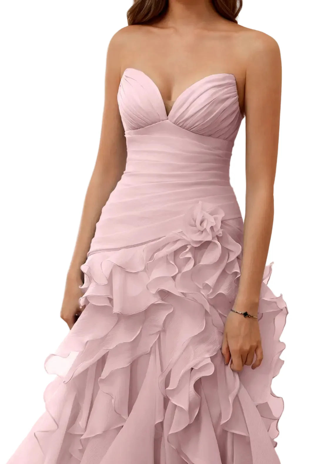 Christabelle Pink Rhinestone Corset Mini Dress
