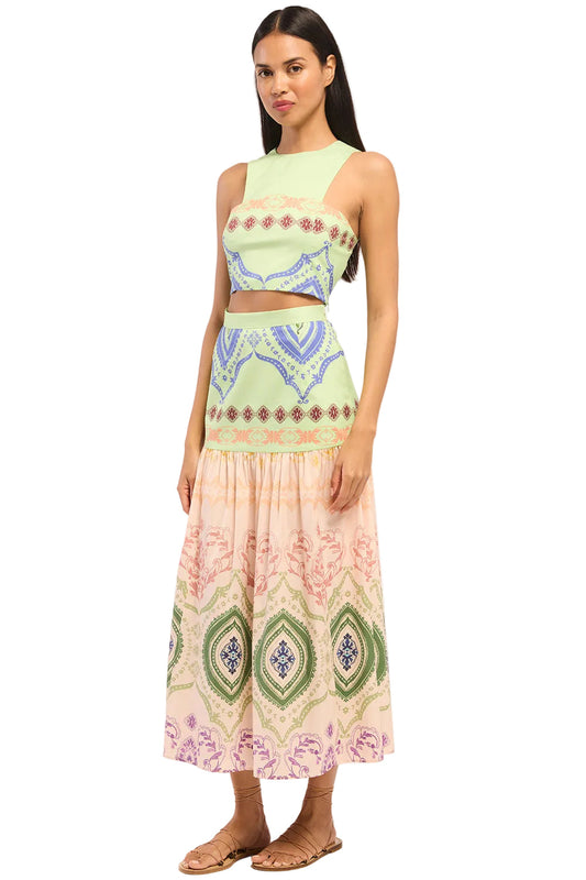 Aria Ceramic Print Crop Top