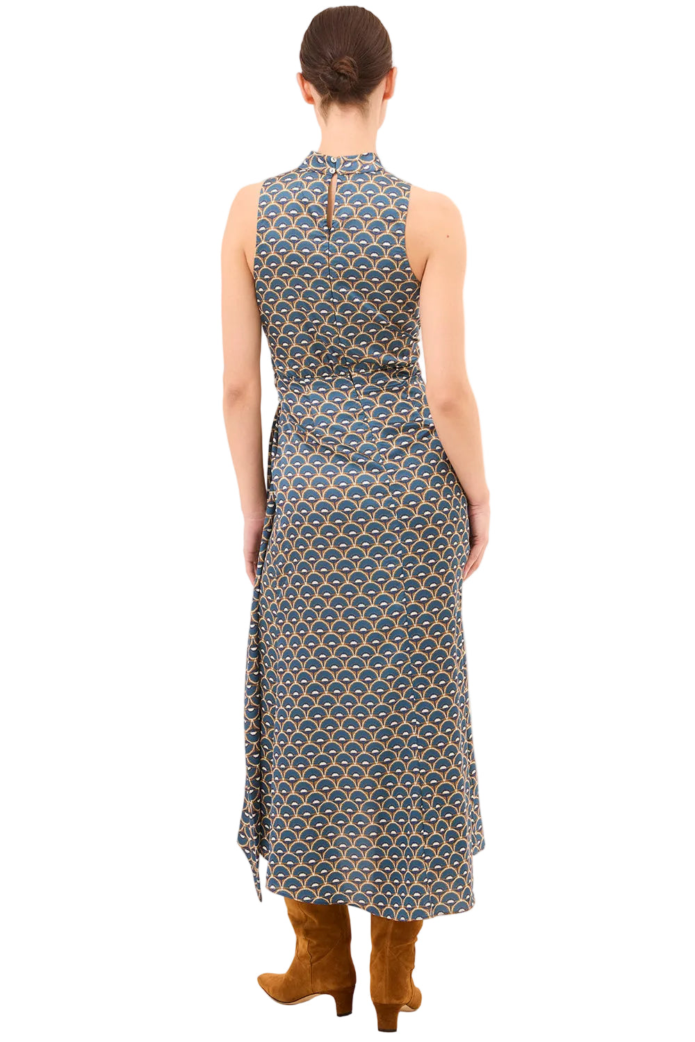 Elowen Dandelion Satin Midi Dress